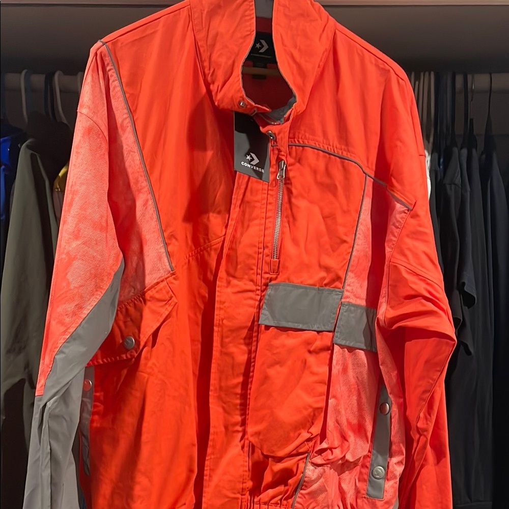 Brand New Feng Chen Wang Converse Men's Orange Jacket